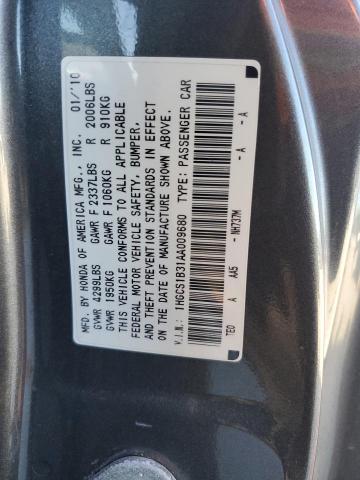 Photo 9 VIN: 1HGCS1B31AA009680 - HONDA ACCORD LX 