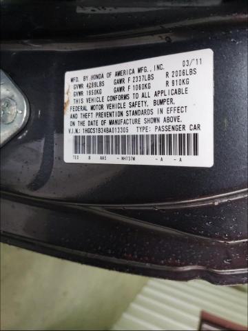 Photo 9 VIN: 1HGCS1B34BA013305 - HONDA ACCORD LX- 