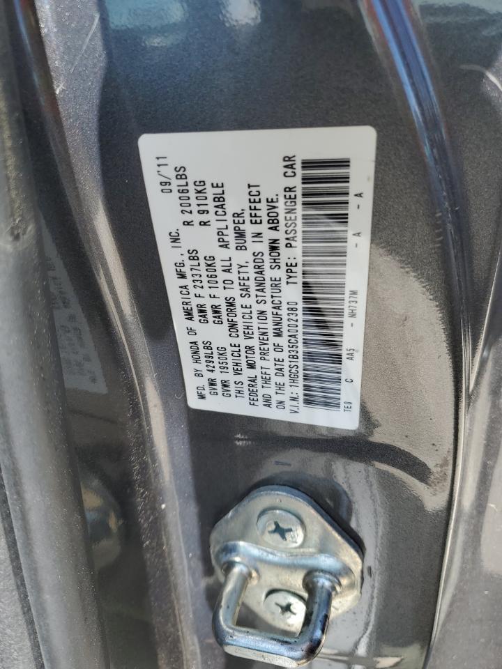 Photo 11 VIN: 1HGCS1B35CA002380 - HONDA ACCORD 