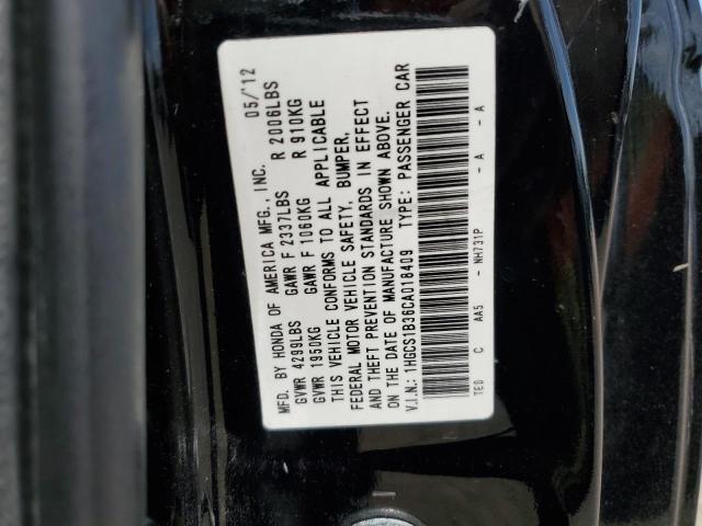 Photo 11 VIN: 1HGCS1B36CA018409 - HONDA ACCORD LX 