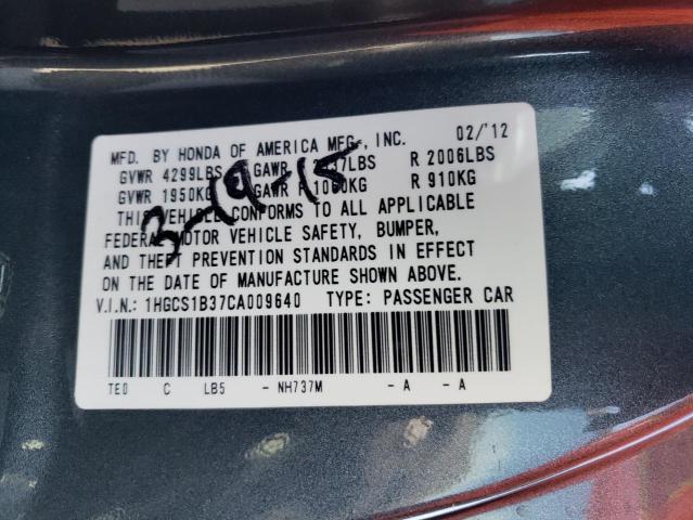 Photo 11 VIN: 1HGCS1B37CA009640 - HONDA ACCORD LX 