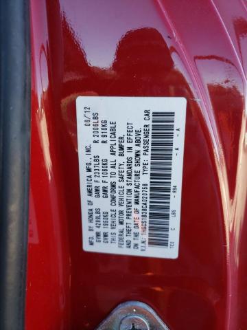 Photo 9 VIN: 1HGCS1B38CA020758 - HONDA ACCORD LX 