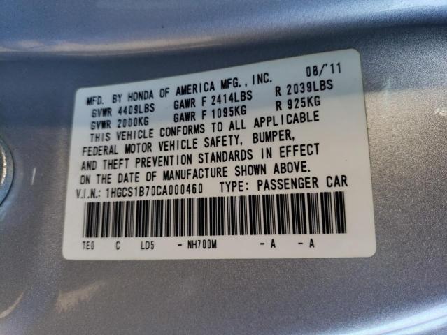 Photo 12 VIN: 1HGCS1B70CA000460 - HONDA ACCORD 