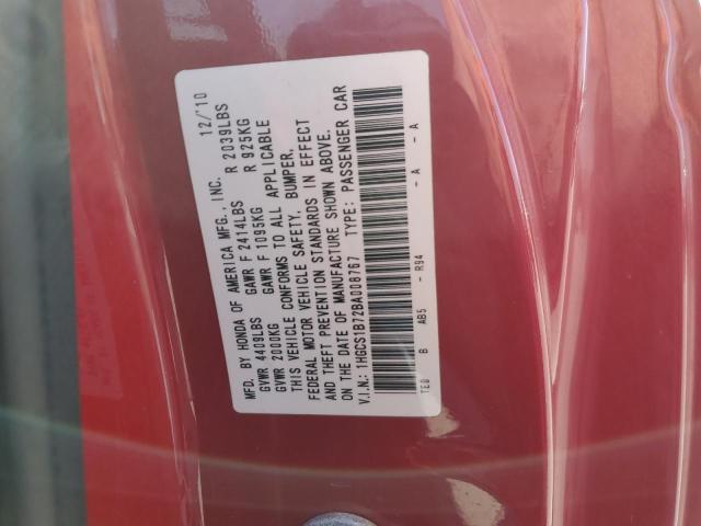 Photo 11 VIN: 1HGCS1B72BA008767 - HONDA ACCORD EX 