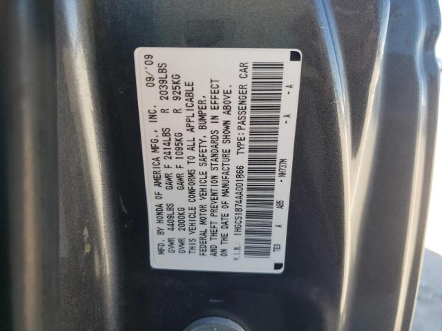 Photo 9 VIN: 1HGCS1B74AA001866 - HONDA ACCORD EX 