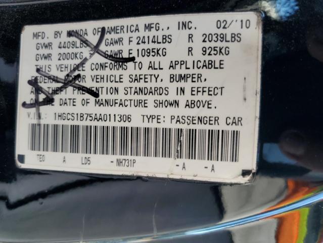 Photo 11 VIN: 1HGCS1B75AA011306 - HONDA ACCORD 