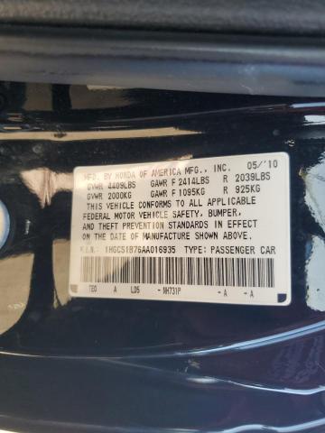 Photo 11 VIN: 1HGCS1B76AA016935 - HONDA ACCORD EX 