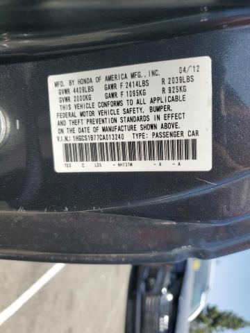 Photo 11 VIN: 1HGCS1B77CA013240 - HONDA ACCORD EX 