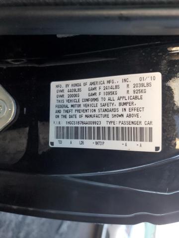 Photo 11 VIN: 1HGCS1B78AA009923 - HONDA ACCORD 