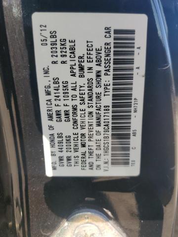 Photo 11 VIN: 1HGCS1B79CA017189 - HONDA ACCORD EX 