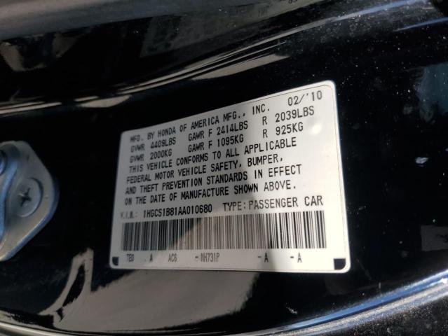 Photo 12 VIN: 1HGCS1B81AA010680 - HONDA ACCORD 