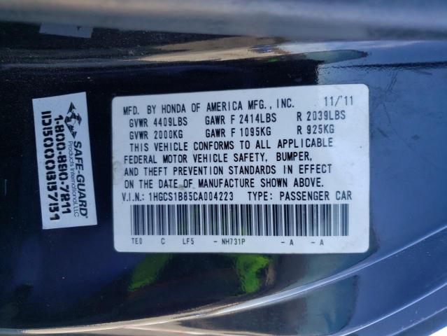 Photo 12 VIN: 1HGCS1B85CA004223 - HONDA ACCORD 