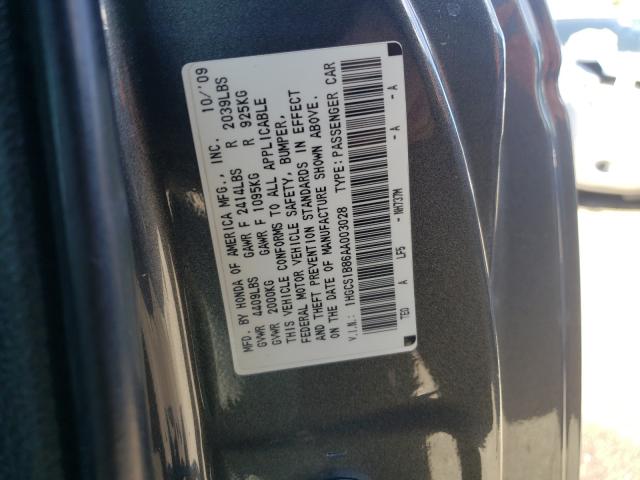 Photo 9 VIN: 1HGCS1B86AA003028 - HONDA ACCORD EXL 