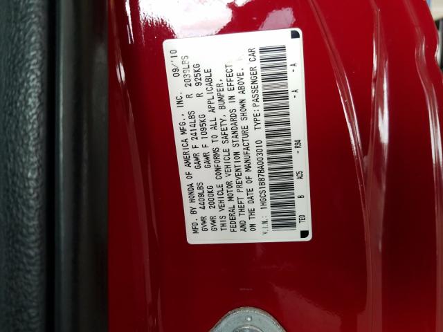 Photo 9 VIN: 1HGCS1B87BA003010 - HONDA ACCORD EXL 