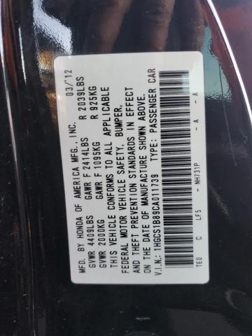 Photo 12 VIN: 1HGCS1B89CA011739 - HONDA ACCORD EXL 