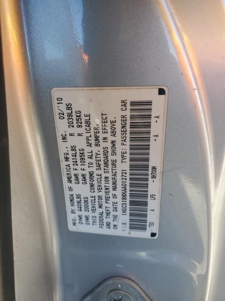 Photo 11 VIN: 1HGCS1B8XAA012721 - HONDA ACCORD 