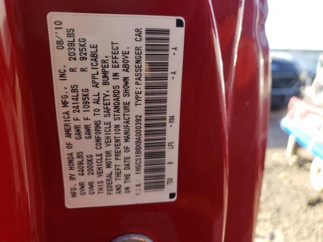 Photo 12 VIN: 1HGCS1B8XBA000392 - HONDA ACCORD EXL 