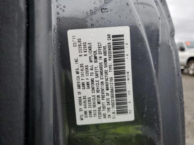 Photo 11 VIN: 1HGCS1B8XBA012798 - HONDA ACCORD 