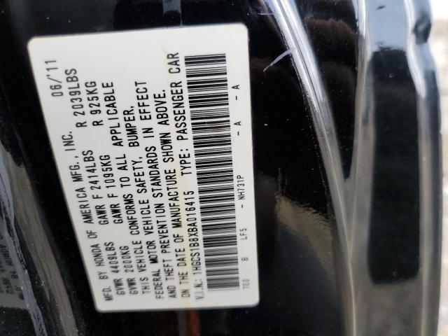 Photo 9 VIN: 1HGCS1B8XBA016415 - HONDA ACCORD EXL 