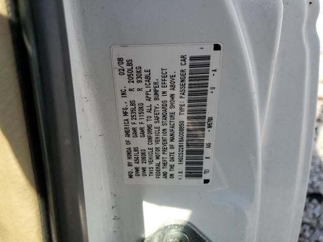 Photo 11 VIN: 1HGCS22818A008850 - HONDA ACCORD EXL 