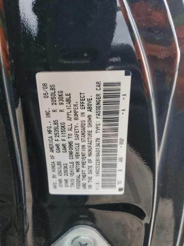 Photo 12 VIN: 1HGCS22818A013479 - HONDA ACCORD EXL 