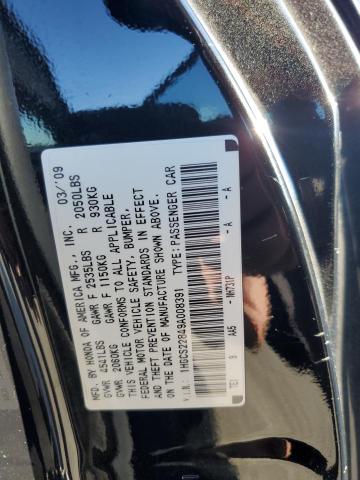 Photo 12 VIN: 1HGCS22849A008391 - HONDA ACCORD EXL 