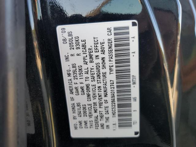 Photo 11 VIN: 1HGCS22849A012747 - HONDA ACCORD EXL 