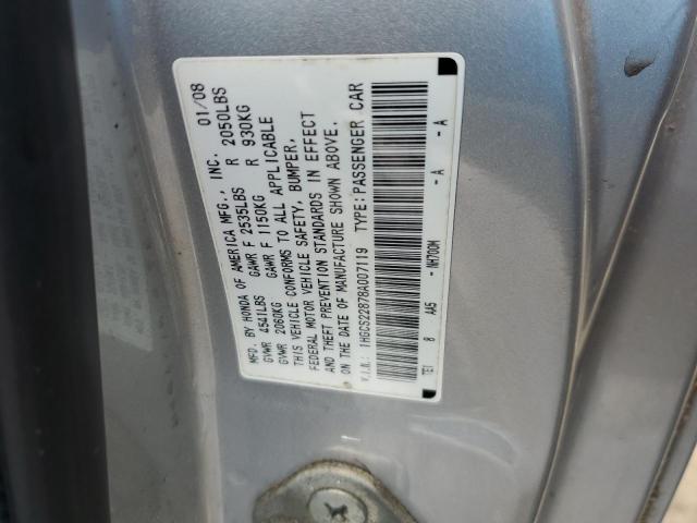 Photo 11 VIN: 1HGCS22878A007119 - HONDA ACCORD EXL 