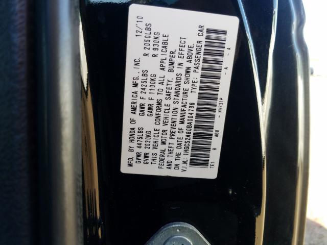 Photo 9 VIN: 1HGCS2A80BA004796 - HONDA ACCORD EXL 