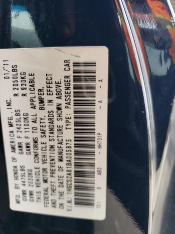 Photo 11 VIN: 1HGCS2A81BA005875 - HONDA ACCORD EXL 