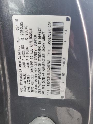 Photo 11 VIN: 1HGCS2A86AA009743 - HONDA ACCORD 