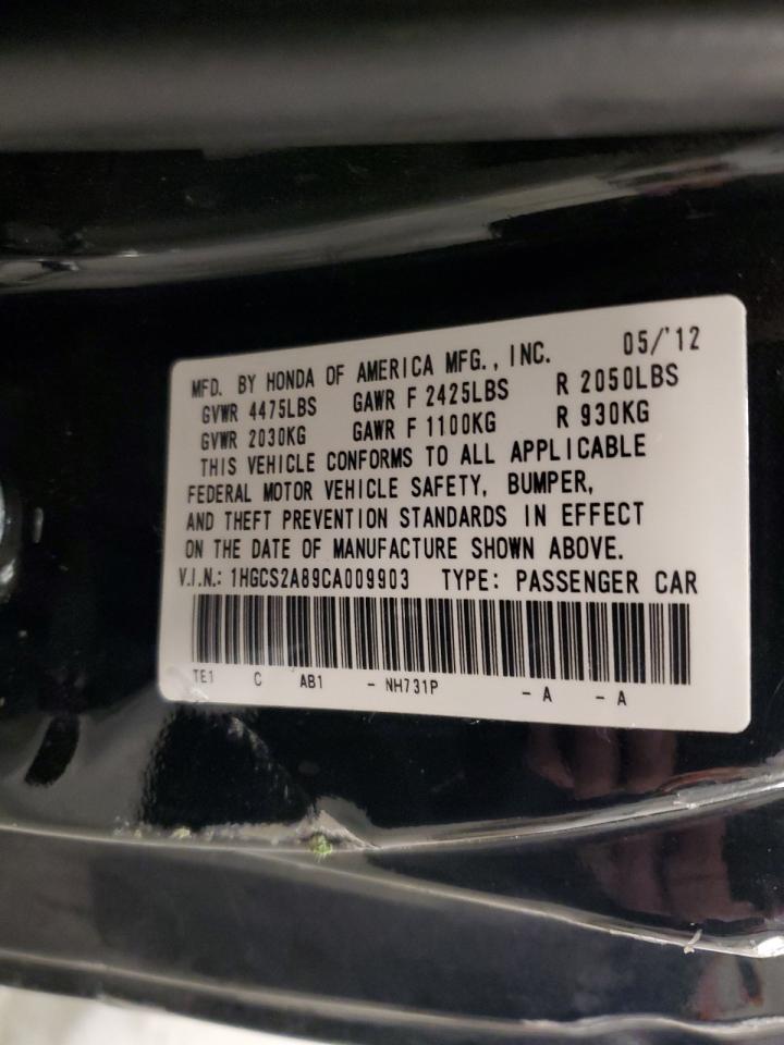 Photo 11 VIN: 1HGCS2A89CA009903 - HONDA ACCORD 