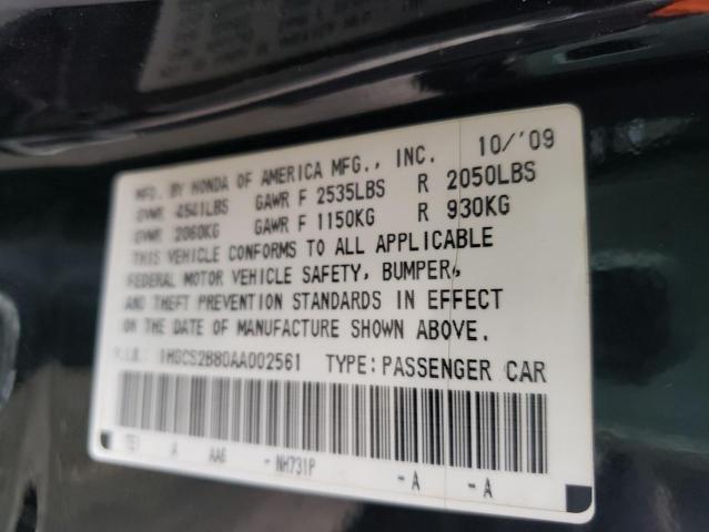 Photo 9 VIN: 1HGCS2B80AA002561 - HONDA ACCORD EXL 