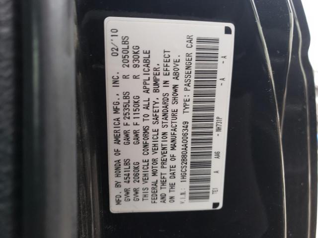 Photo 9 VIN: 1HGCS2B80AA006349 - HONDA ACCORD EXL 