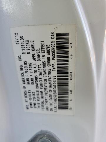 Photo 11 VIN: 1HGCS2B80CA004782 - HONDA ACCORD EXL 