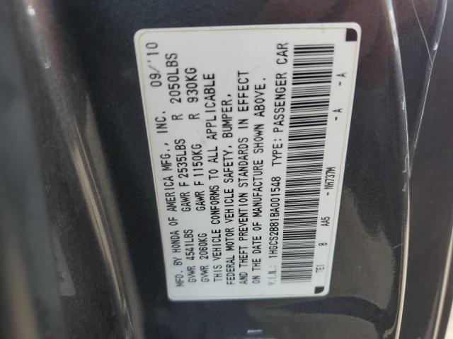 Photo 11 VIN: 1HGCS2B81BA001548 - HONDA ACCORD EXL 