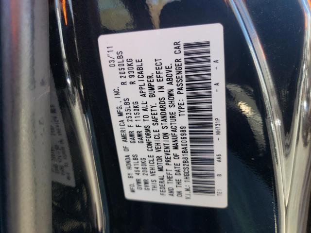 Photo 9 VIN: 1HGCS2B81BA006989 - HONDA ACCORD EXL 