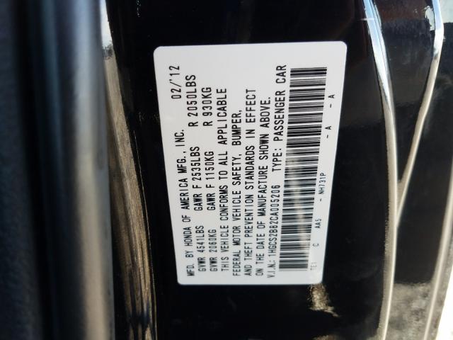 Photo 9 VIN: 1HGCS2B82CA005206 - HONDA ACCORD EXL 