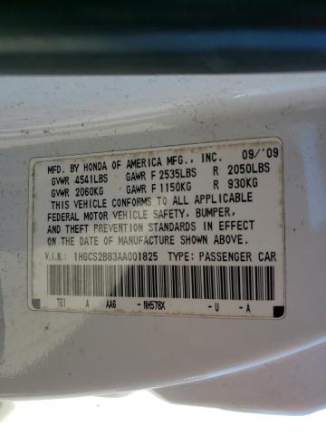 Photo 9 VIN: 1HGCS2B83AA001825 - HONDA ACCORD EXL 