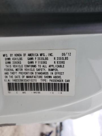 Photo 9 VIN: 1HGCS2B83CA010270 - HONDA ACCORD EXL 