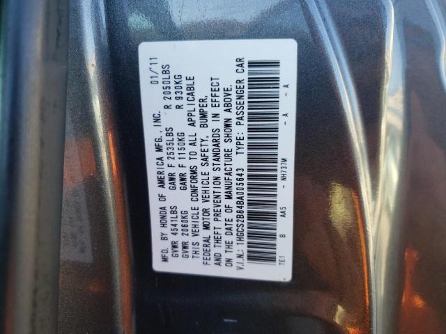 Photo 11 VIN: 1HGCS2B84BA005643 - HONDA ACCORD 