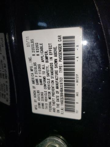 Photo 11 VIN: 1HGCS2B84BA008753 - HONDA ACCORD EXL 