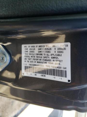 Photo 9 VIN: 1HGCS2B86AA003553 - HONDA ACCORD EXL 