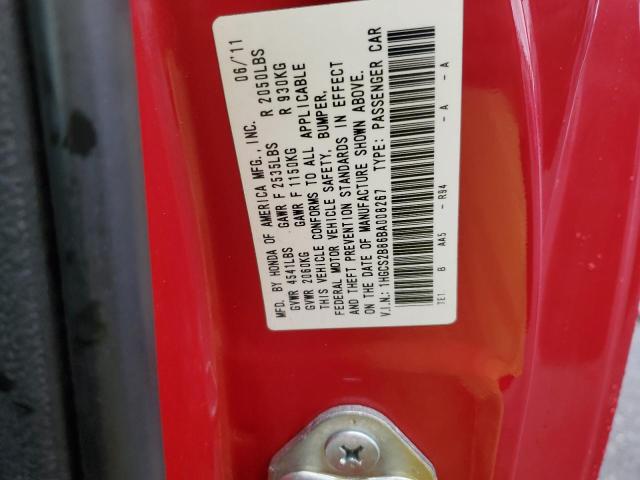 Photo 11 VIN: 1HGCS2B86BA008267 - HONDA ACCORD EXL 