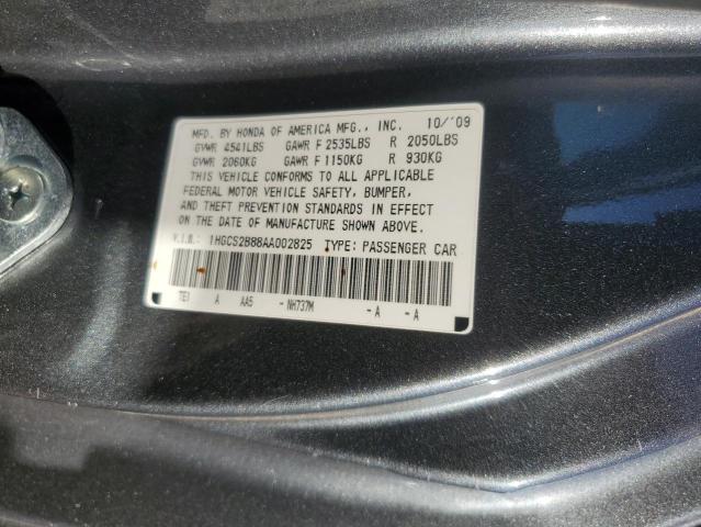 Photo 11 VIN: 1HGCS2B88AA002825 - HONDA ACCORD EXL 