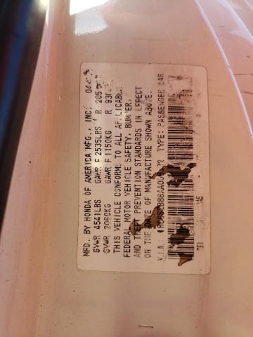 Photo 12 VIN: 1HGCS2B88AA008382 - HONDA ACCORD 