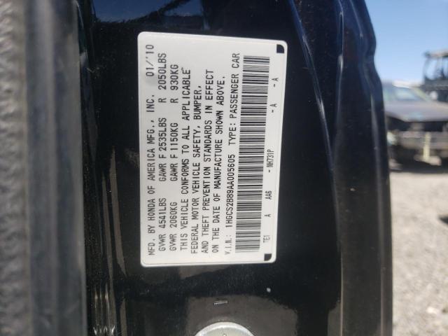 Photo 9 VIN: 1HGCS2B89AA005605 - HONDA ACCORD EXL 