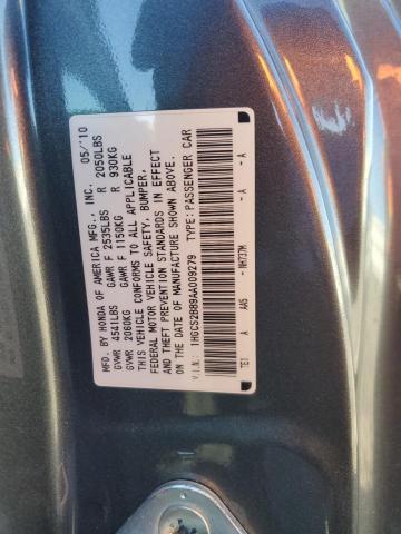 Photo 12 VIN: 1HGCS2B89AA009279 - HONDA ACCORD EXL 