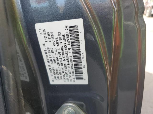 Photo 11 VIN: 1HGCS2B89CA002285 - HONDA ACCORD EXL 