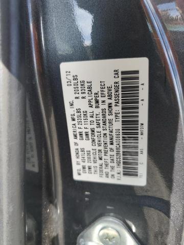 Photo 11 VIN: 1HGCS2B89CA006630 - HONDA ACCORD EXL 